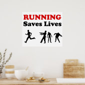 Laufen (aus Zombies) Rette Lives Poster (Küche)