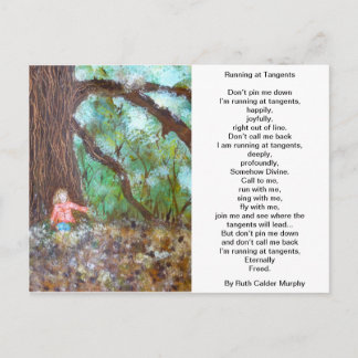 Laufen bei Umgehungskarte Postkarte