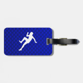 Laufen; Blau Gepäckanhänger (Rückseite horizontal)