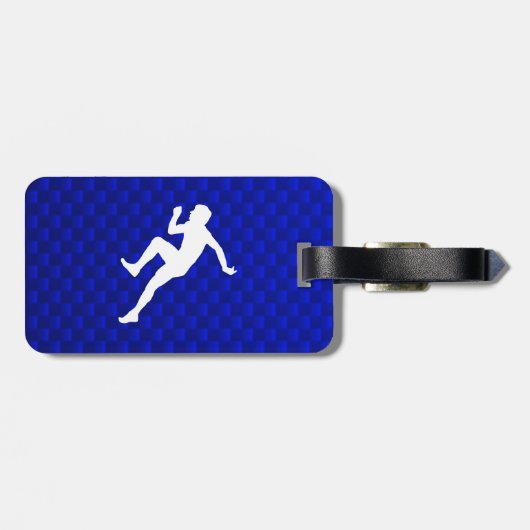 Laufen; Blau Gepäckanhänger (Rückseite horizontal)