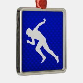 Laufen; Blau Ornament Aus Metall (Rechts)