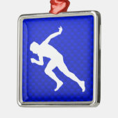 Laufen; Blau Ornament Aus Metall (Links)