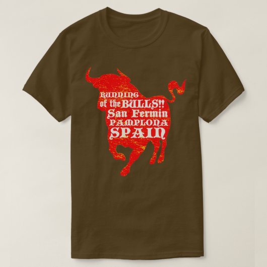 Laufen der Bullen T-Shirt (Design vorne)