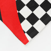Laufen der Checkered Flaggen-Fleece Blanet Fleecedecke (Ecke)
