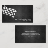 Laufen der Flaggen-AutomobilVisitenkarte Visitenkarte (Vorne/Hinten)