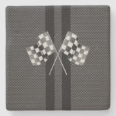 Laufen der Flaggen-Streifen im Steinuntersetzer (Vorderseite)