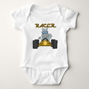 Laufen der Flusspferd-T-Shirts und der Geschenke Baby Strampler