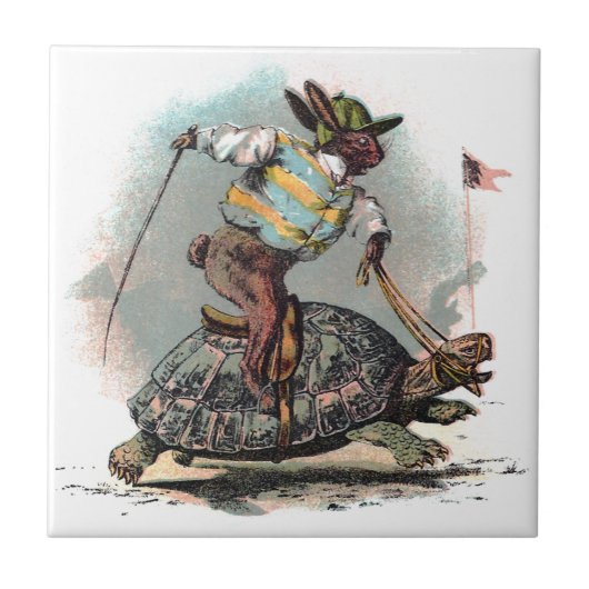 Laufen der Kaninchen-Reitschildkröte Fliese (Vorderseite)