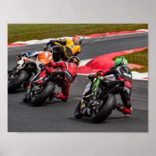 Laufen der Motorradplakate Poster