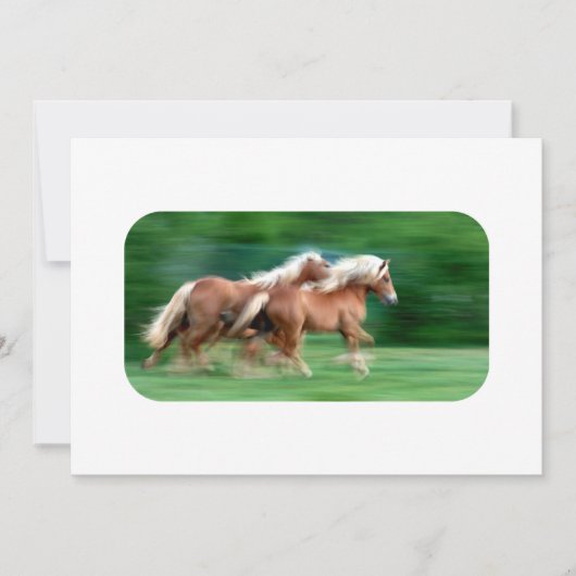 Laufen der Palomino-Einladungen Einladung (Vorderseite)