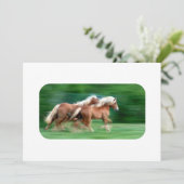 Laufen der Palomino-Einladungen Einladung (Stehend Vorderseite)