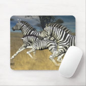 Laufen der Streifen, Zebra-Mausunterlage Mousepad (Mit Mouse)