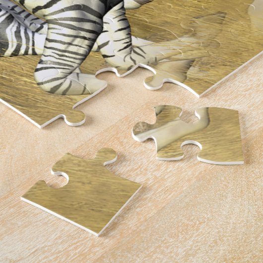Laufen der Streifen, Zebra-Puzzlespiel Puzzle (Seite)
