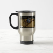 Laufen der Windhund-rostfreier Stahl-Reise-Tasse Reisebecher (Links)