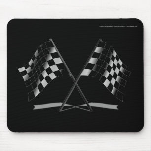 Laufen der Zielflaggen Mousepad
