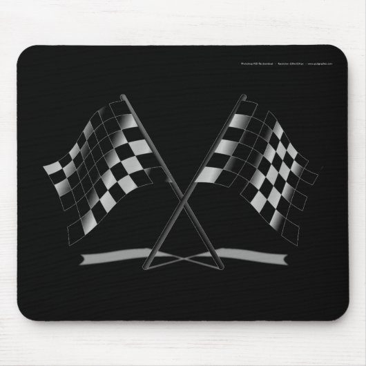 Laufen der Zielflaggen Mousepad (Vorne)
