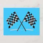 Laufen der Zielflaggen Postkarte (Vorderseite)