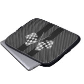 Laufen des Flaggen-Entwurfs auf Laptopschutzhülle (Vorne Knopf)