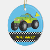 Laufen des grünen keramik ornament (Links)