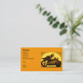 Laufen des Motorrades Visitenkarte (Stehend Vorderseite)