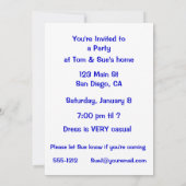 Laufen des roten Motorrades Einladung (Rückseite)