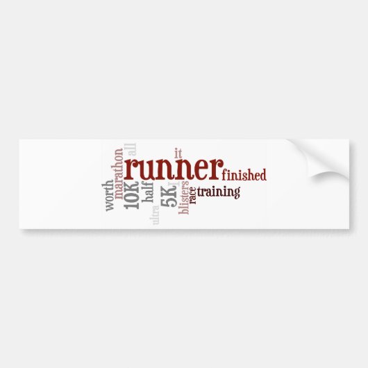 Laufen des Stolzes Autoaufkleber (Vorne)