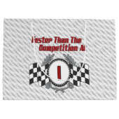 Laufen des themenorientierten 1. Geburtstages Große Geschenktüte (Rückseite)