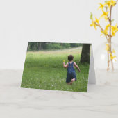 Laufen durch das Feld Karte (Gelbe Blume)