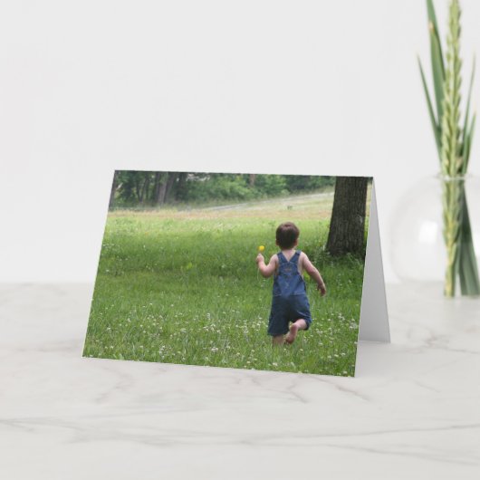 Laufen durch das Feld Karte (Vorderseite)