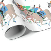 Laufen für die Krone Geschenkpapier (Rolleneckpunkt)