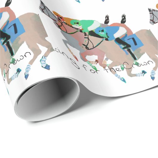 Laufen für die Krone Geschenkpapier (Rolleneckpunkt)