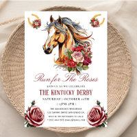 laufen für die Rose Derby-Party Einladung
