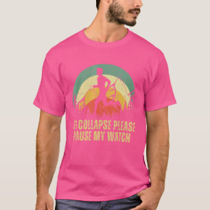 Laufen für Männer Papa Marathonläufer Vintage Retr T-Shirt