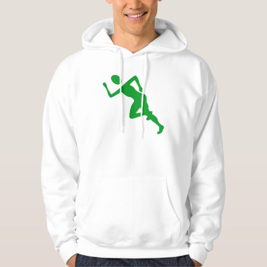 Laufen - grün hoodie (Vorderseite)