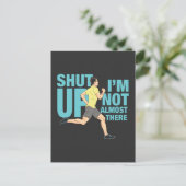 Laufen - ich bin nicht so gut da postkarte (Stehend Vorderseite)