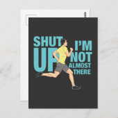 Laufen - ich bin nicht so gut da postkarte (Vorne/Hinten)