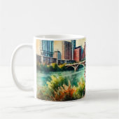 Laufen in Austin Texas Kaffeetasse (Links)