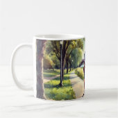 Laufen in Boston Massachusetts Charles River Kaffeetasse (Links)