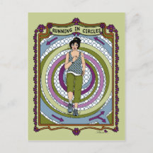Laufen in Circles_A_ Postkarte