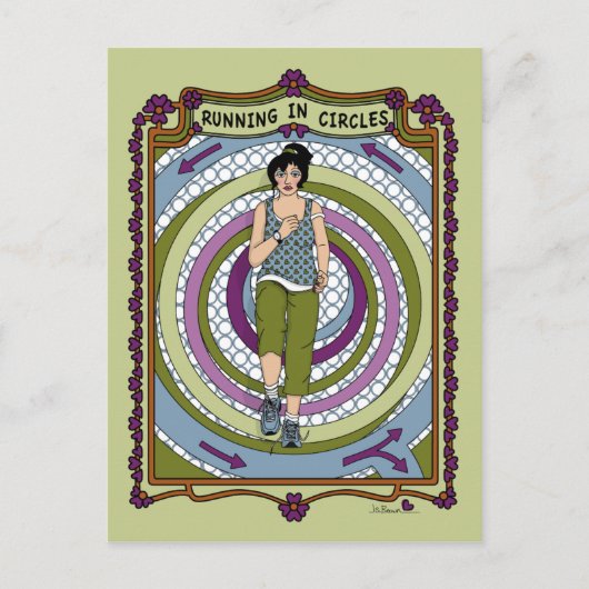 Laufen in Circles_A_ Postkarte (Vorderseite)