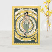 Laufen in Circles_C_Greeting Karte (Gelbe Blume)