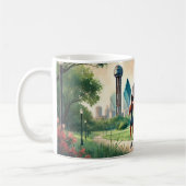 Laufen in Dallas Texas Kaffeetasse (Links)