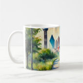Laufen in Dallas Texas Kaffeetasse (Links)