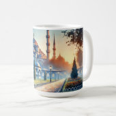 Laufen in der Blauen Moschee von Istanbul Kaffeetasse (VorderseiteRechts)