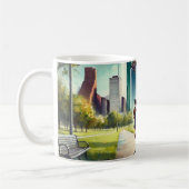 Laufen in Houston Texas Kaffeetasse (Links)