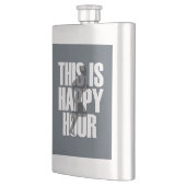 Laufen ist glückliche Stunde Flachmann (Links)