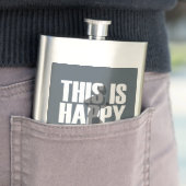 Laufen ist glückliche Stunde Flachmann (Beispiel)