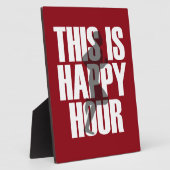 Laufen ist glückliche Stunde Fotoplatte (Seite)