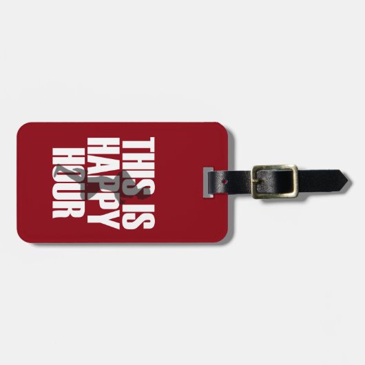 Laufen ist glückliche Stunde Gepäckanhänger (Vorderseite horizontal)