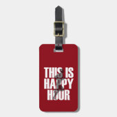 Laufen ist glückliche Stunde Gepäckanhänger (Vorderseite vertikal)